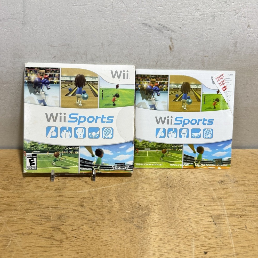 Wii Sports Nintendo Wii 2006 RVL-P-RSPE-USZ W/ Manual Tested